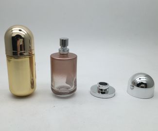 상한 고대 유리제 향수병, 자석 모자를 가진 다시 채울 수 있는 향수 살포 병